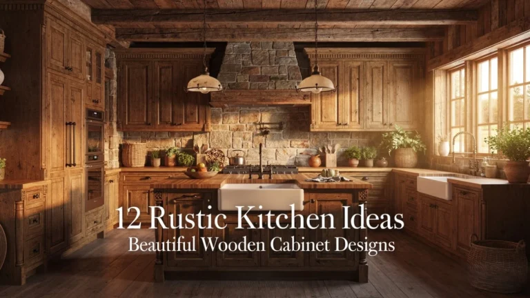 12 Rustic Kitchen Ideas with Wooden Cabinets