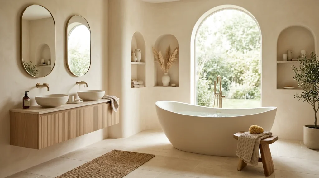 soft minimalist bathroom