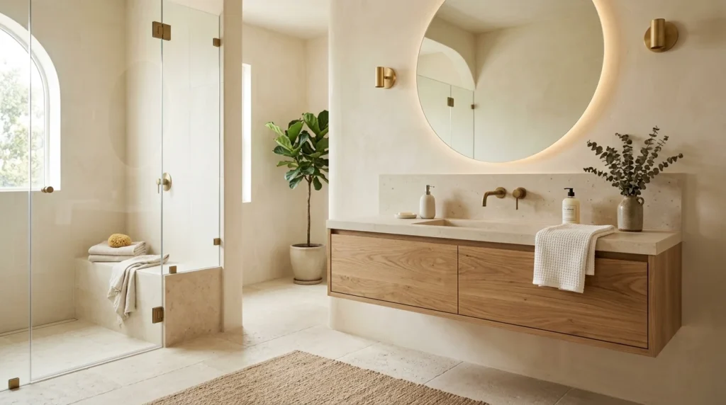 luxury minimalist bathroom