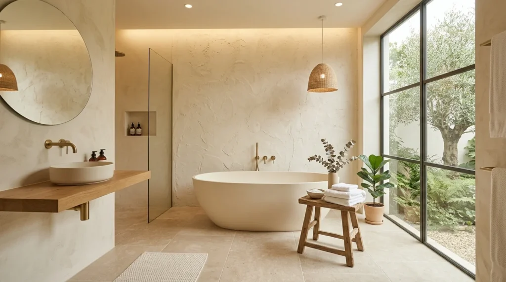 Warm Neutral Textured Walls
