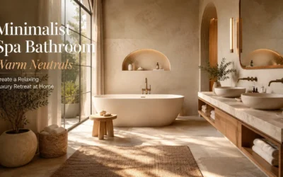 Minimalist Spa Bathroom Warm Neutrals: 10 Relaxing Design Ideas