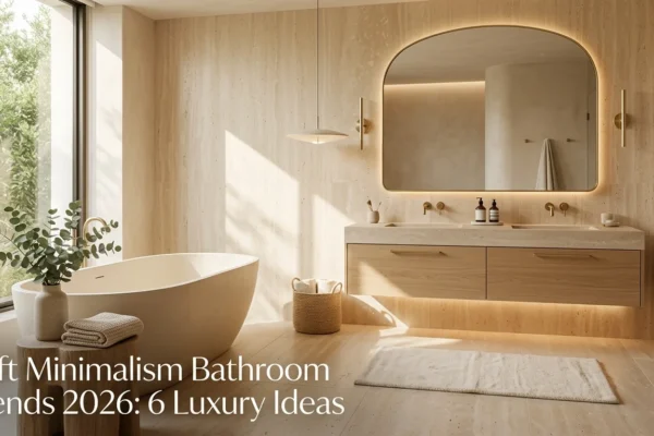 Soft Minimalism Bathroom Trends 2026: 6 Luxury Ideas for a Calm Spa-Like Space