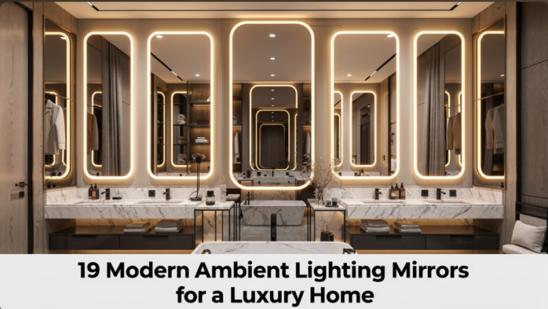 modern ambient lighting mirrors