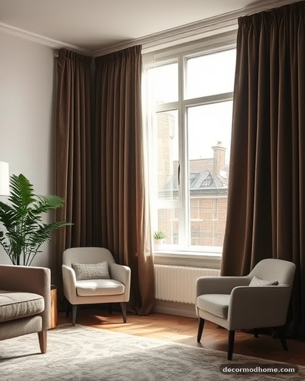 1. Floor-to-Ceiling Velvet Curtains