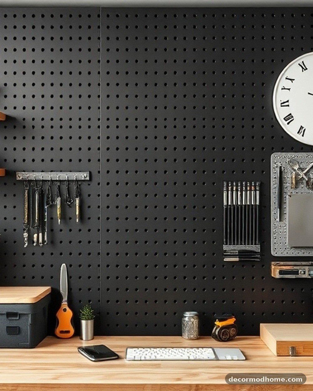 1. Matte Black Pegboard