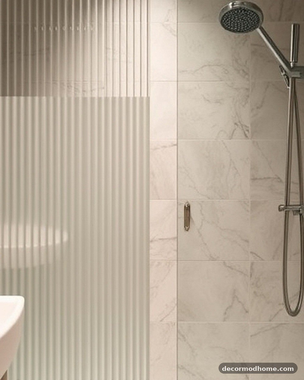 10. Fluted Glass Shower Screens