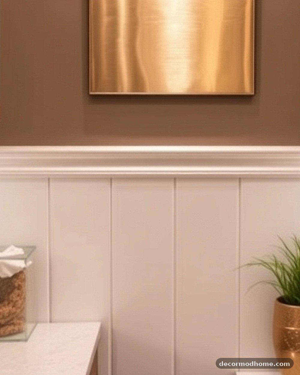 14. Metallic Champagne Accent Trim