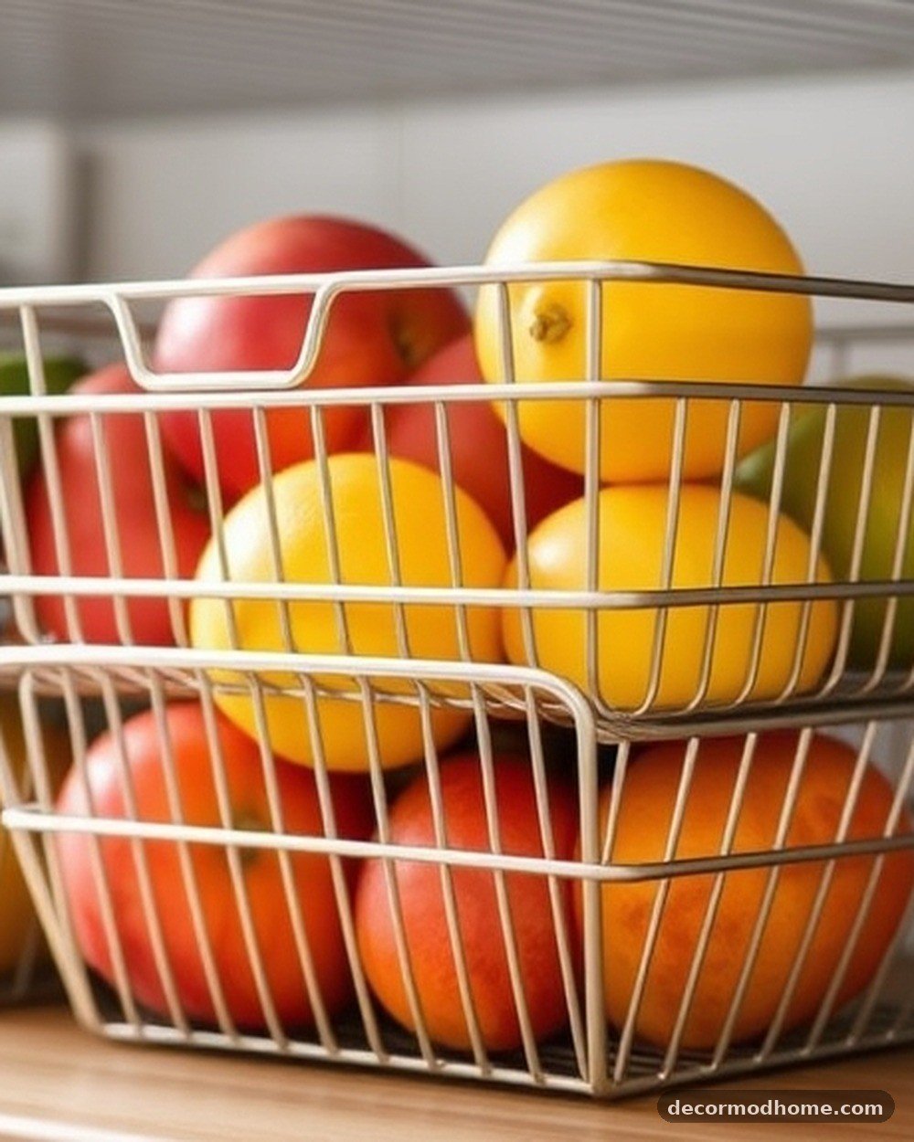 19. Stackable Wire Fruit Baskets