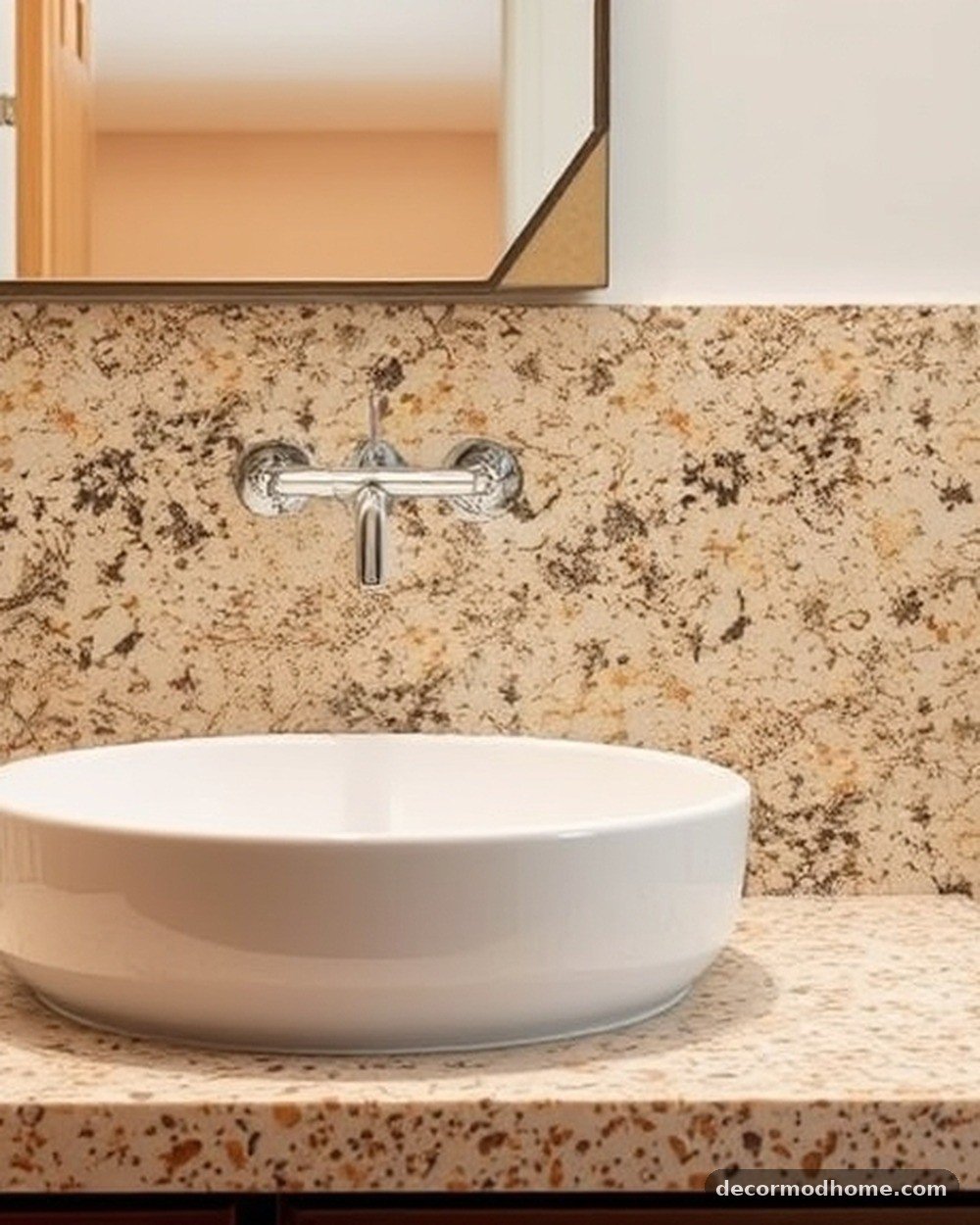 20. Terrazzo Countertops with Warm Flecks