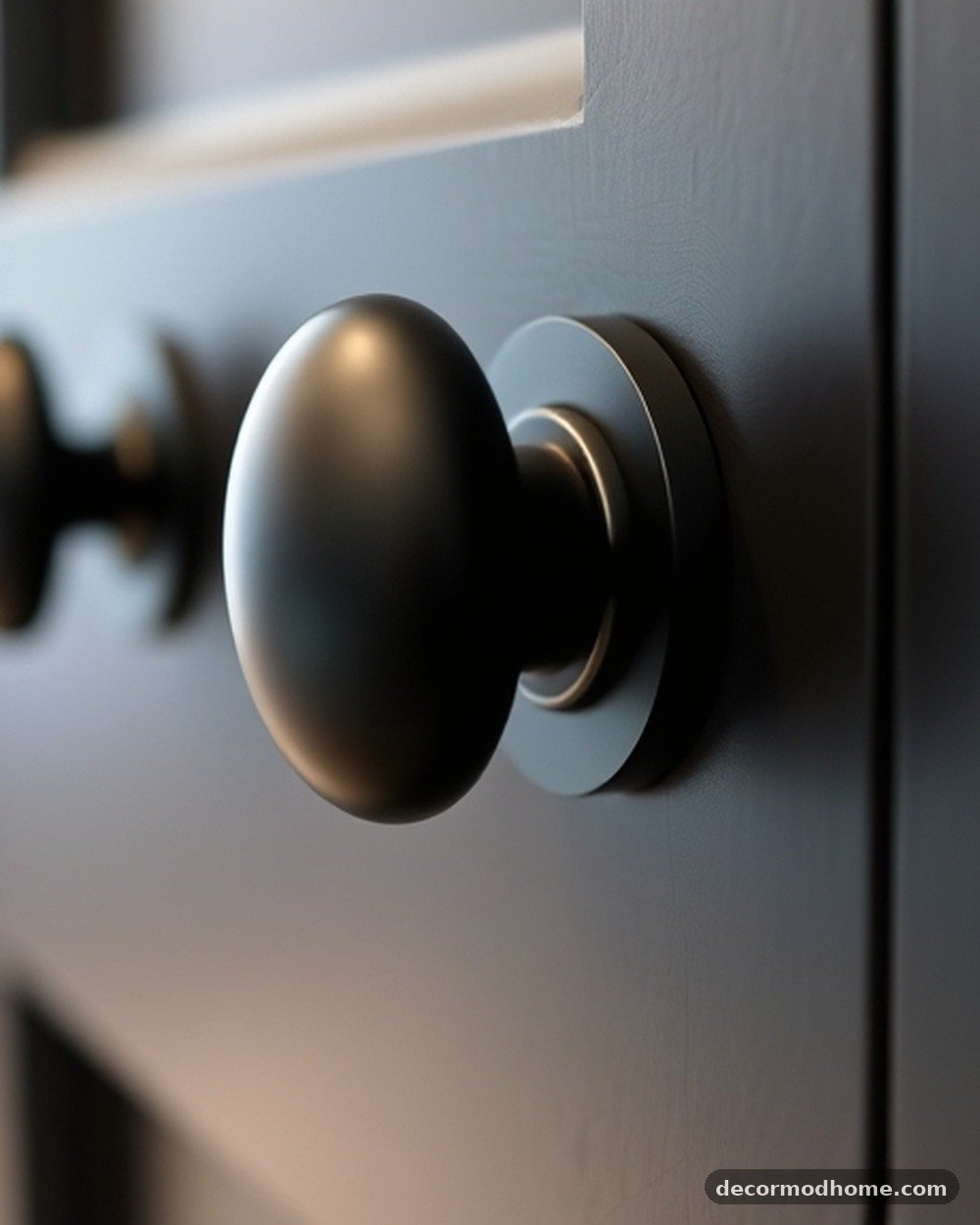 21. Matte Black Cabinet Hardware