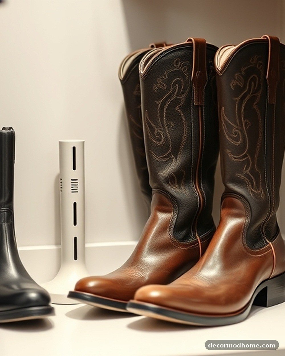 22. Boot Stand with Upright Forms