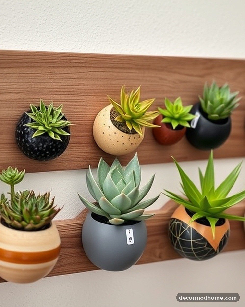 24. Magnetic Succulent Planters