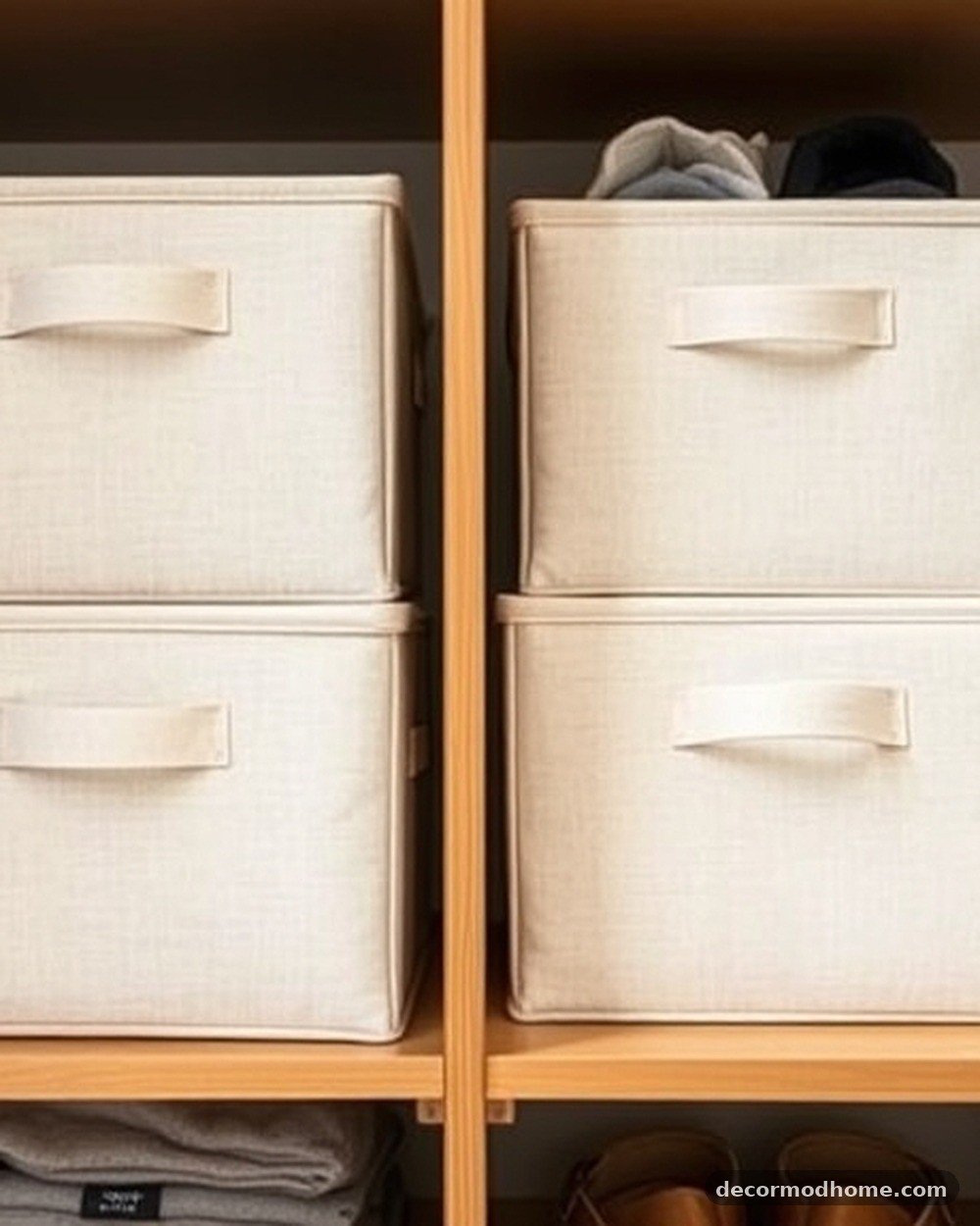 25. Uniform Fabric Storage Boxes