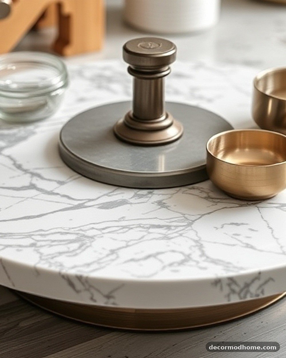 26. Marble Lazy Susan Turntable