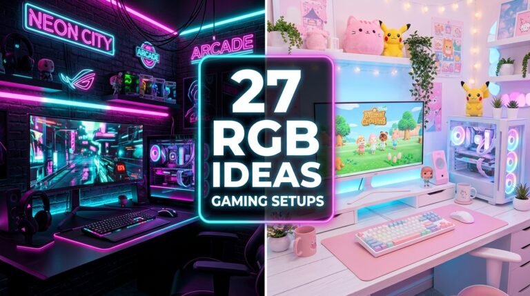 27 RGB gaming room setup ideas