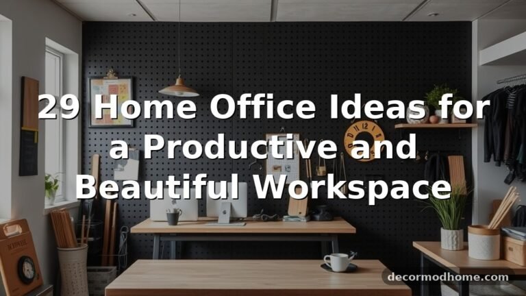 29 Home Office Ideas for a Productive and Beautiful Workspace