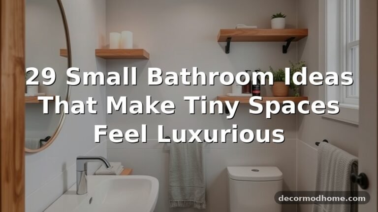 29 Small Bathroom Ideas That Make Tiny Spaces Feel Luxurious