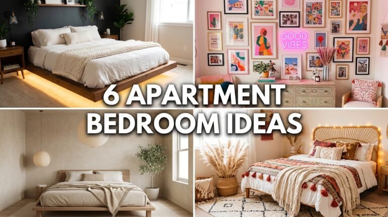 6 APARTMENT BEDROOM IDEAS