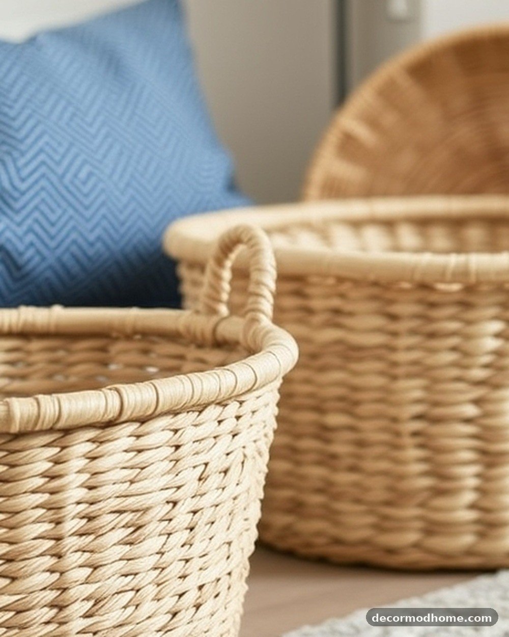 8. Woven Seagrass Baskets