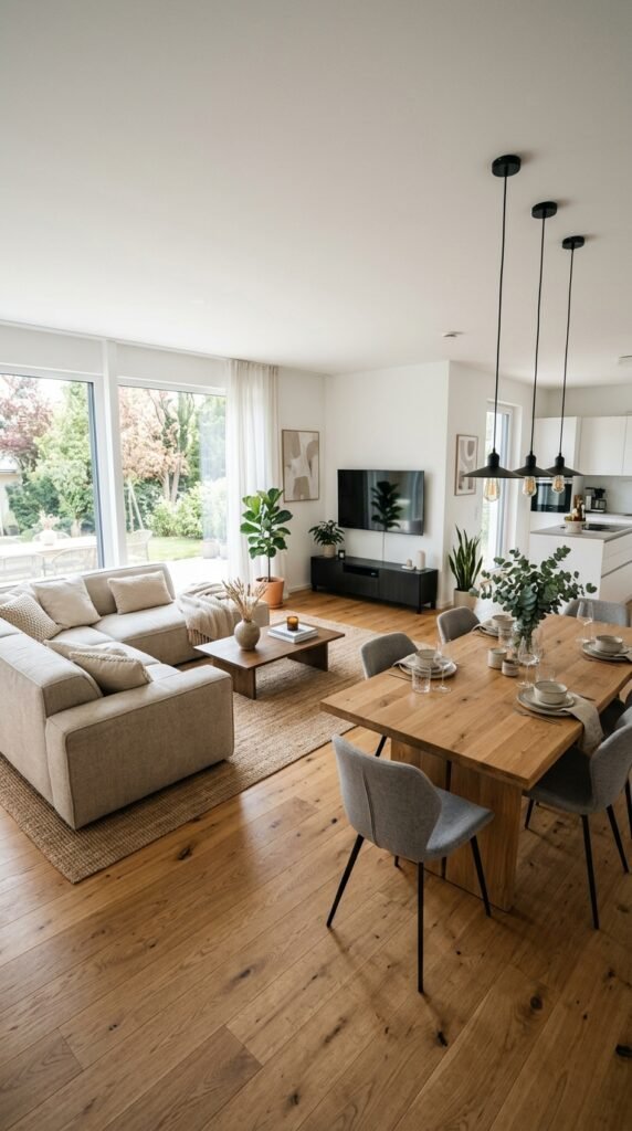 Open Layout Living Room Dining Room Ideas