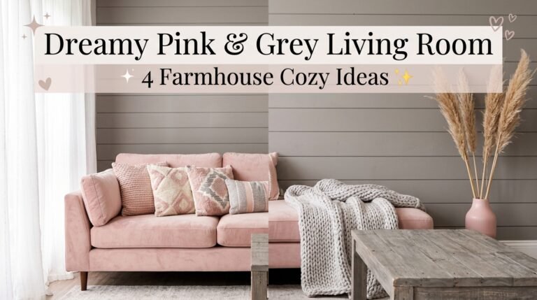 Dreamy Pink and Grey Living Room Ideas