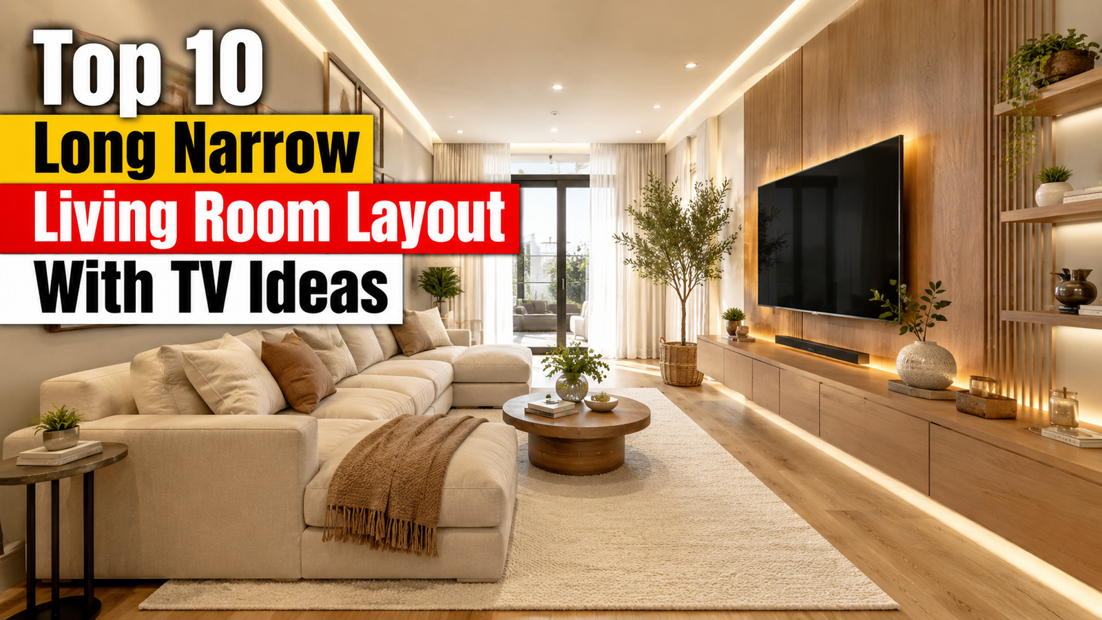 Long Narrow Living Room Layout With TV