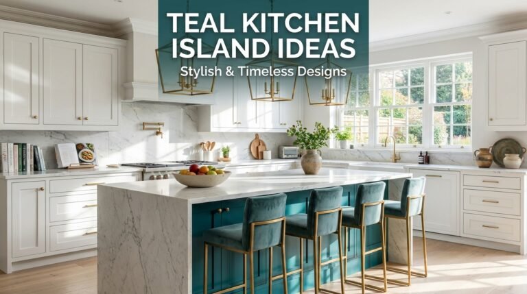 Teal Kitchen Island Inspiration