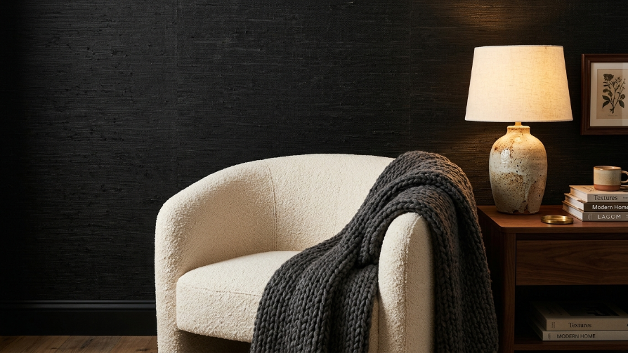black nouveau bedroom