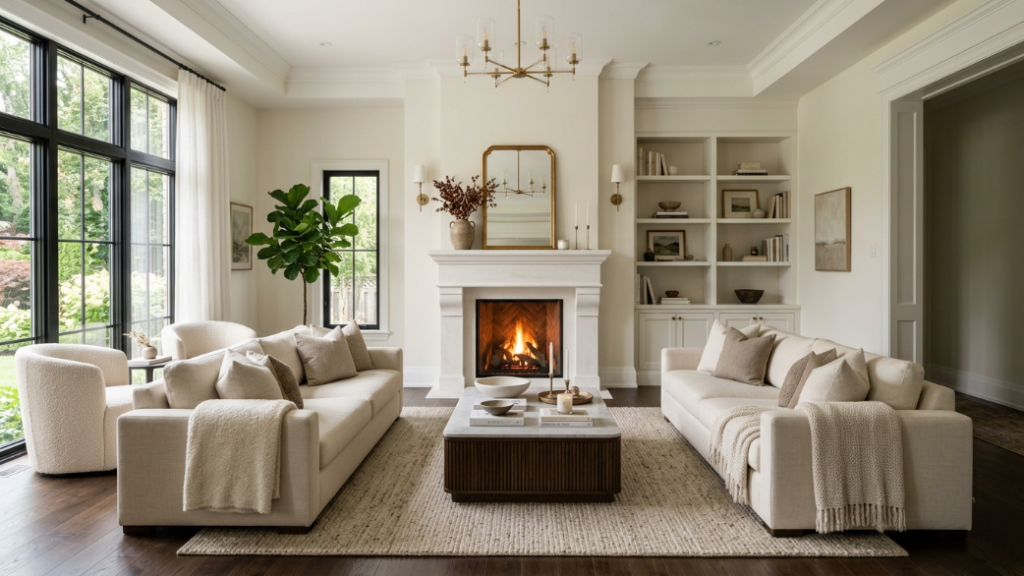 Living Room Layouts with a Fireplace