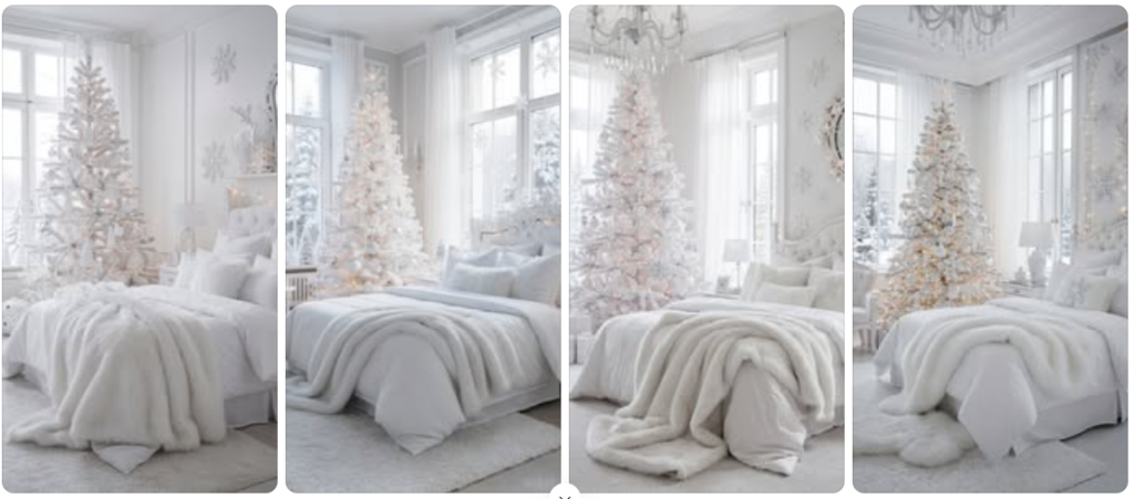 Winter Wonderland White Bedroom
