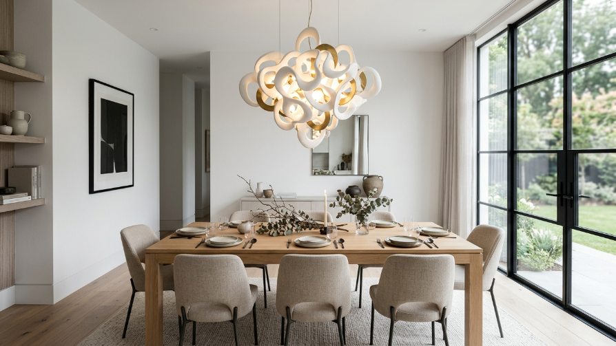 Statement Lighting as Wall Art