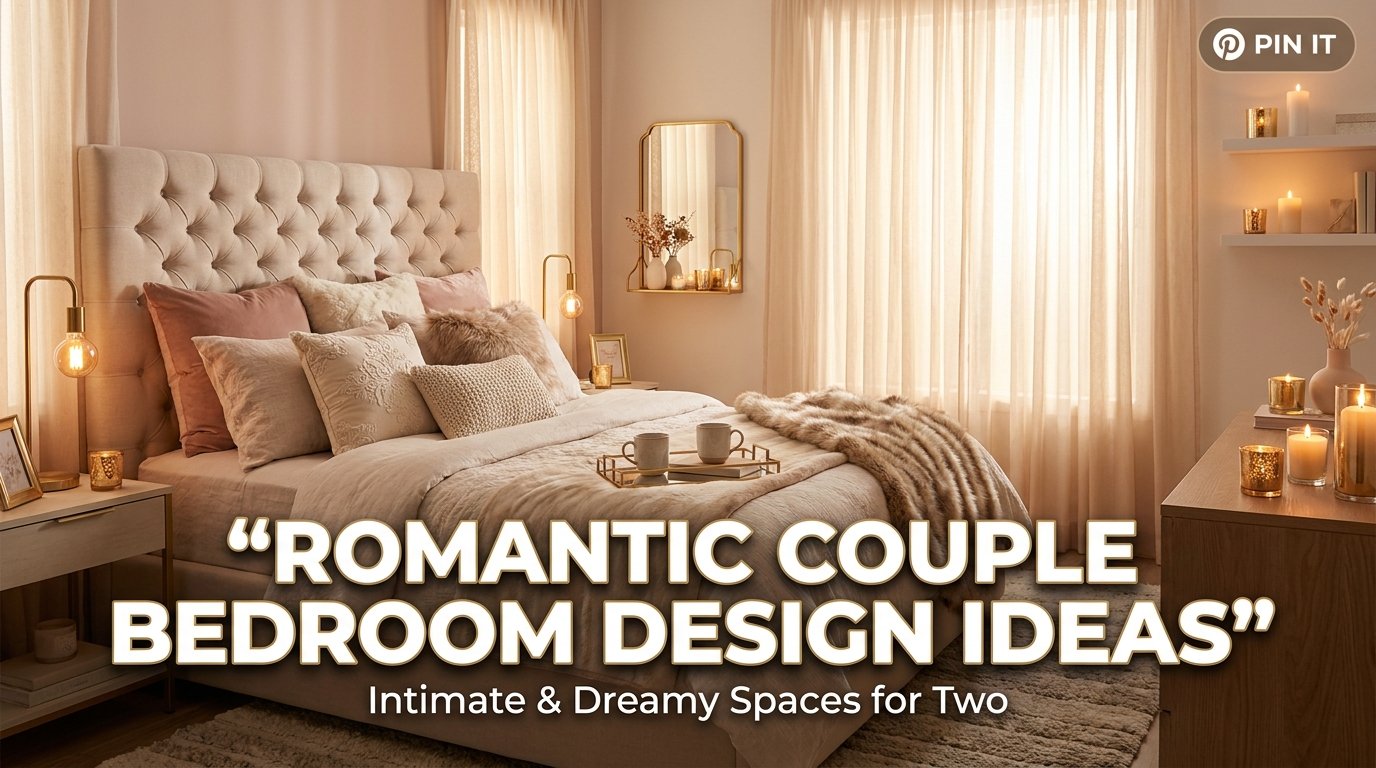 romantic couple bedroom design
