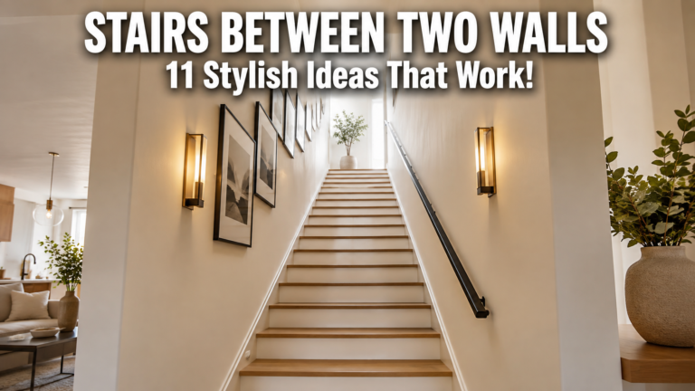 Stylish Staircase Between Two Walls