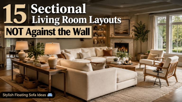 Sectional Living Room Layout Not Against Wall