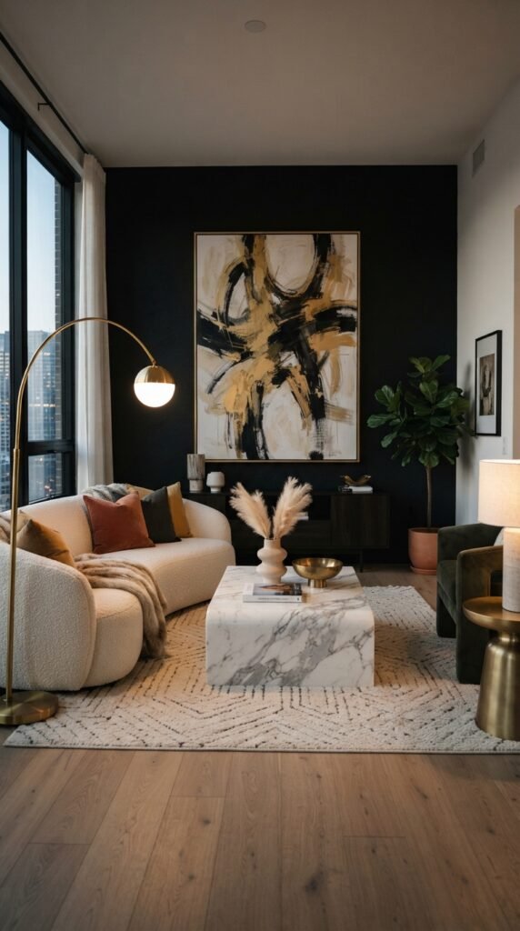 Black Statement Wall