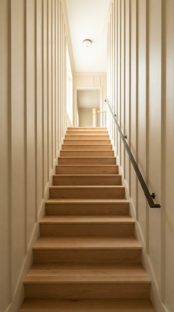vertical-paneling-stairs-between-walls