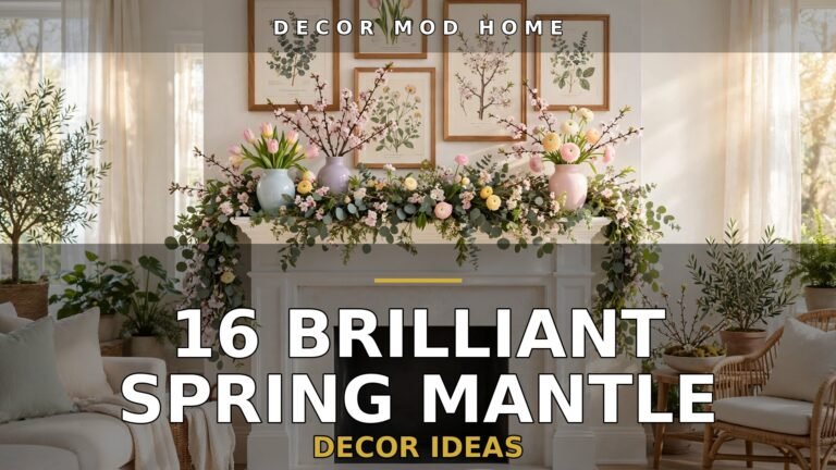 16 Brilliant Spring Mantle Decor Ideas