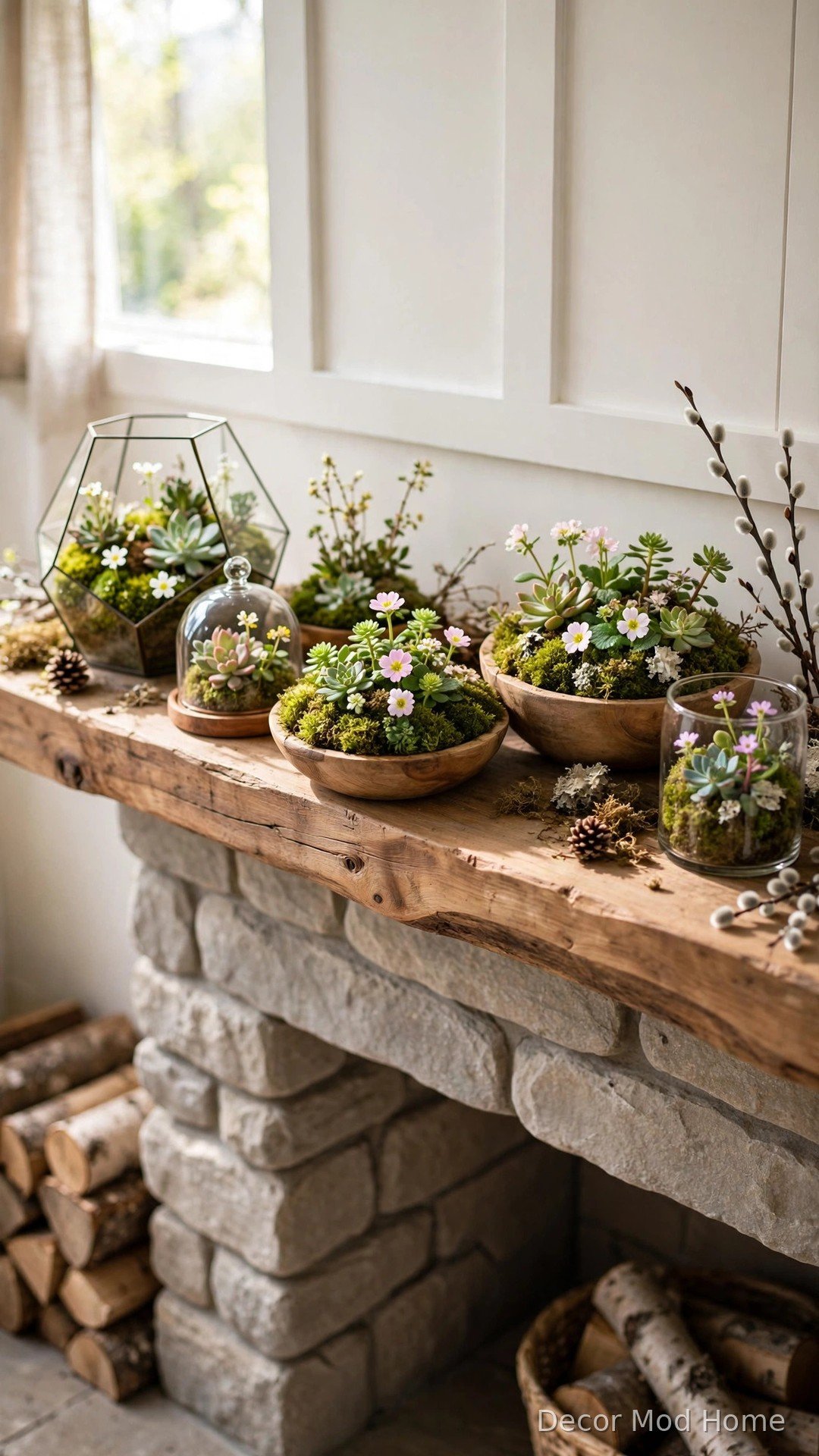 Create a Moss and Succulent Terrarium Display