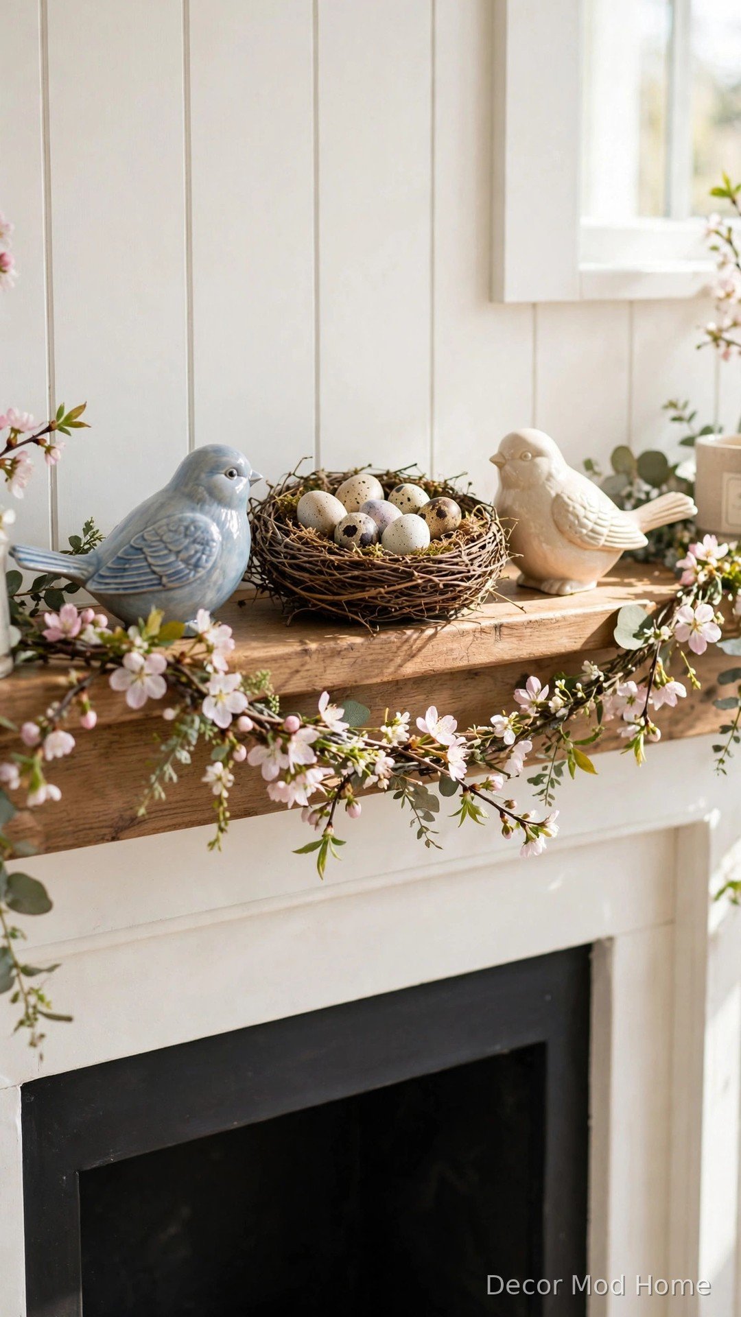 Add Charming Bird Figurines and a Decorative Nest