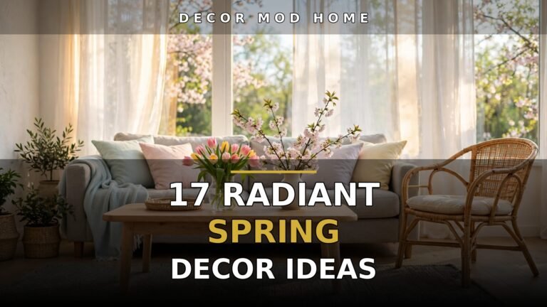 17 Radiant Chic Spring Home Decor Ideas
