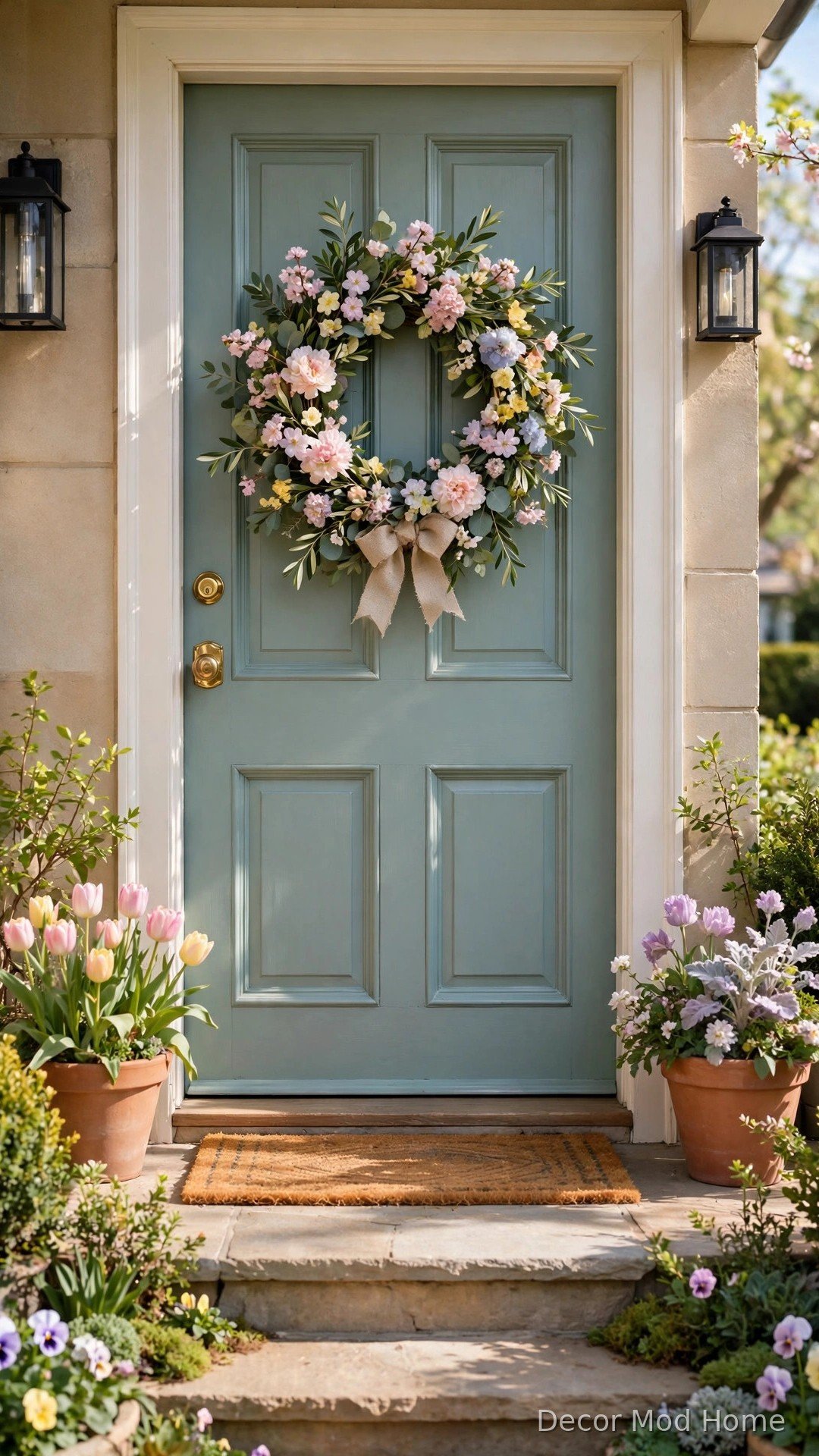 Welcome Guests with a Spring Wreath