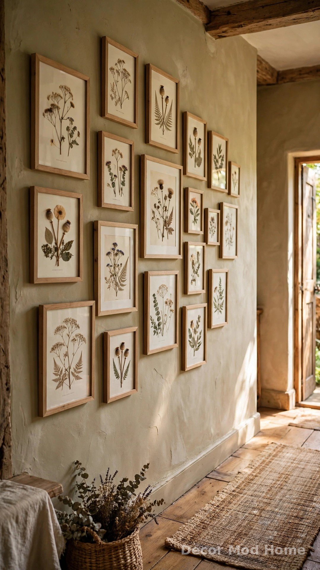 Hang Botanical Prints and Pressed Flower Art