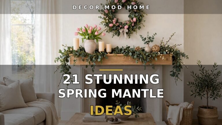 21 Stunning Spring Mantle Decor Ideas